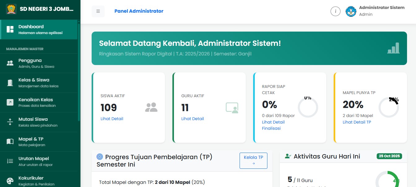 Mockup Aplikasi Rapor Digital